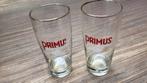 2 vintage Primus bierglazen, Ophalen of Verzenden, Zo goed als nieuw