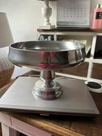 Riviera Maison schaal op voet Zilver Zgan, Overige materialen, Schaal, Rond, Ophalen of Verzenden