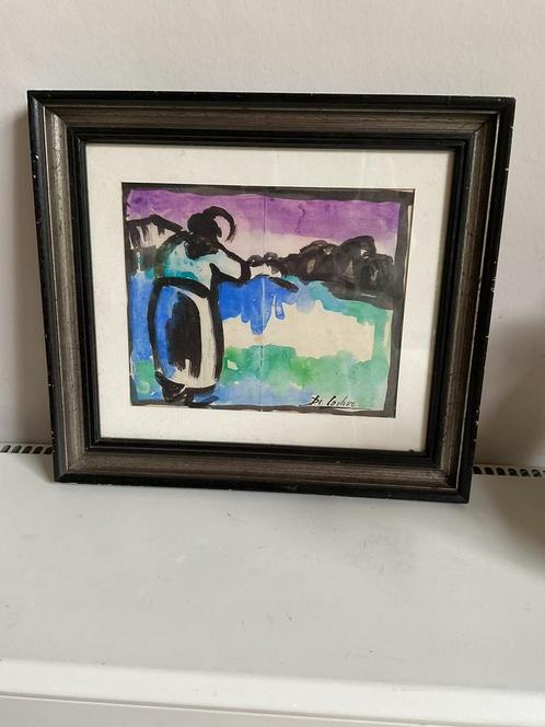 Werkje van Paul De Cocker, Antiek en Kunst, Kunst | Schilderijen | Klassiek, Ophalen of Verzenden