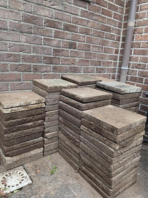 Stoeptegels gratis, Tuin en Terras, Tegels en Klinkers, Gebruikt, Terrastegels, Ophalen