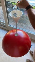 Rode Ikea hanglamp, Huis en Inrichting, Lampen | Hanglampen, Minder dan 50 cm, Metaal, Zo goed als nieuw, Ophalen