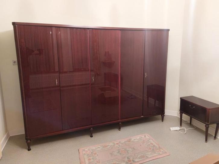 Vintage slaapkamer, Huis en Inrichting, Slaapkamer | Complete slaapkamers, Gebruikt, Tweepersoons, Ophalen