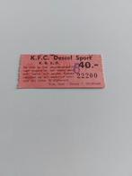 Tickets KFC Dessel Sport Jaren ´70-'80, Verzamelen, Ophalen of Verzenden