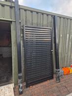 Lamellen design tuinpoort, Tuin en Terras, Ophalen, Zo goed als nieuw, Looppoort, 150 tot 200 cm
