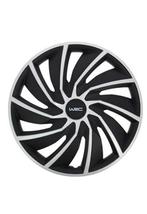 4 WRC Turbo wieldeksels, maat 16 inch, kleur zwart/grijs two, Enlèvement ou Envoi