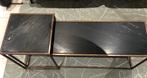Salontafel en sidetable marmer, Huis en Inrichting, Ophalen, Gebruikt, Overige materialen