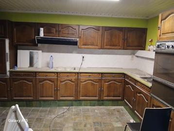 Retro eiken keuken jaren 80 – compleet met apparatuur (3x3m) beschikbaar voor biedingen