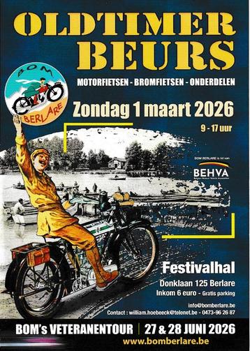 Oldtimer wielen motorfiets beschikbaar voor biedingen