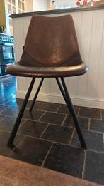 6 eetkamerstoelen als nieuw, Ophalen, Kunststof, Bruin, Zo goed als nieuw