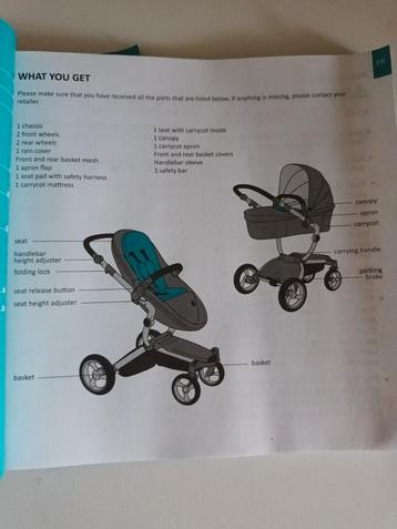 Poussette buggy Mima/Kobi/Xari, Enlèvement, Comme neuf