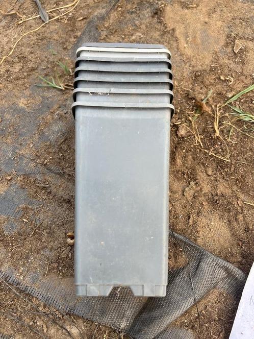 9 stuks lange vierkante kweekpotten 11 x 18 cm, Tuin en Terras, Bloempotten, Zo goed als nieuw, Kunststof, Binnen, Balkon, Tuin