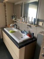 Volledig badkamer meubel met wasbakken, kranen en spiegels, Ophalen