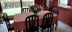 Tafel met set stoelen, Huis en Inrichting, Tafels | Eettafels, Ophalen, Gebruikt, Vintage, 50 tot 100 cm