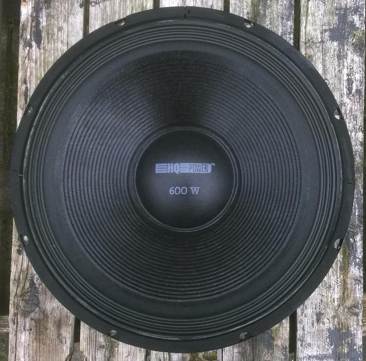 Woofer 15 inch 300-600 Watt, HQ-Power, Audio, Tv en Foto, Luidsprekerboxen, Zo goed als nieuw, Overige typen, 120 watt of meer