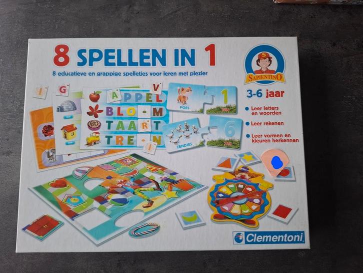 Clementoni 8 Spellen in 1 (NIEUW), Kinderen en Baby's, Speelgoed | Educatief en Creatief, Nieuw, Taal en Lezen, Rekenen, Ophalen of Verzenden