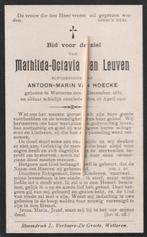 Bidprentje Van Leuven, Verzamelen, Bidprentjes en Rouwkaarten, Bidprentje, Ophalen of Verzenden