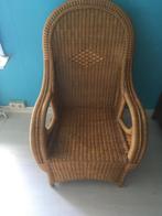 2 rieten zetels / stoelen, Huis en Inrichting, Fauteuils, Ophalen, Gebruikt, Riet of Rotan