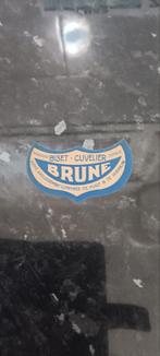 Oud bieretiket brune br Biset Cuvelier Pipaix, Collections, Enlèvement ou Envoi