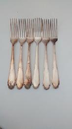 Vork vorken verzilverd antiek brocante, Enlèvement ou Envoi