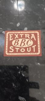 Oud bieretiket extra stout Br Biset Cuvelier pipaix, Collections, Enlèvement ou Envoi, Comme neuf