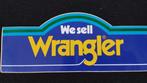 Vintage Wrangler Jeans sticker 24cm, Verzenden, Zo goed als nieuw, Merk