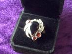 925 zilveren ring met stenen in maat 54, Ophalen of Verzenden, Zo goed als nieuw, Zilver, Zilver