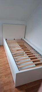 Ikea MALM bed, Huis en Inrichting, Ophalen, Gebruikt, Wit