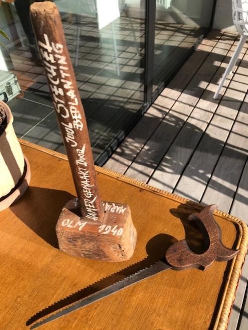 Antiek gereedschap ( 2 stuks ), Antiek en Kunst, Antiek | Gereedschap en Instrumenten, Ophalen of Verzenden