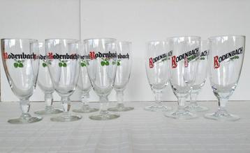 2 Sets vintage Rodenbach bierglazen 25 cl - 10 stuks beschikbaar voor biedingen