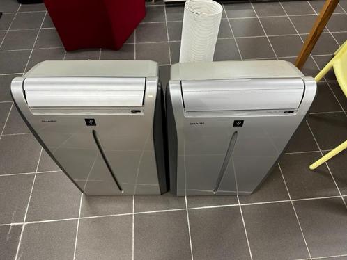 Mobiele Airco Sharp CV-P10PR (2 stuks), Elektronische apparatuur, Airco's, Gebruikt, Mobiele airco, 60 tot 100 m³, Koelen en Ontvochtigen