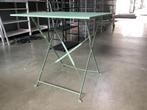 Tuintafel staal groen 70 x 70, Tuin en Terras, Tuintafels, Ophalen, Nieuw, Vierkant, Metaal