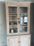 Eiken vitrinekast nieuw, Huis en Inrichting, Ophalen, Nieuw, Eikenhout