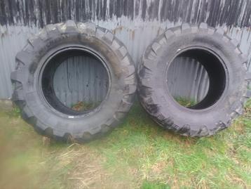 2 pneus Michelin 460/70/R24 occasion beschikbaar voor biedingen