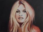 olieschilderij Brigitte Bardot 60x80 cm, Antiek en Kunst, Ophalen of Verzenden