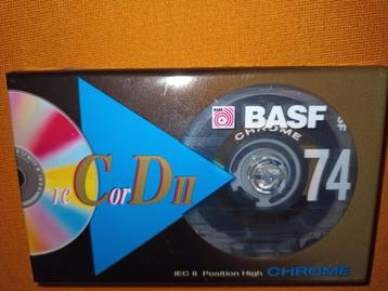 Cassette / Basf chrome Cdii 74, CD & DVD, Cassettes audio, Enlèvement ou Envoi, Autres genres, Vierge, Neuf, dans son emballage