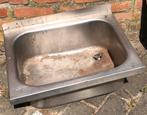Wasbak, Doe-het-zelf en Bouw, Sanitair, Ophalen, Gebruikt, Inox, Wastafel