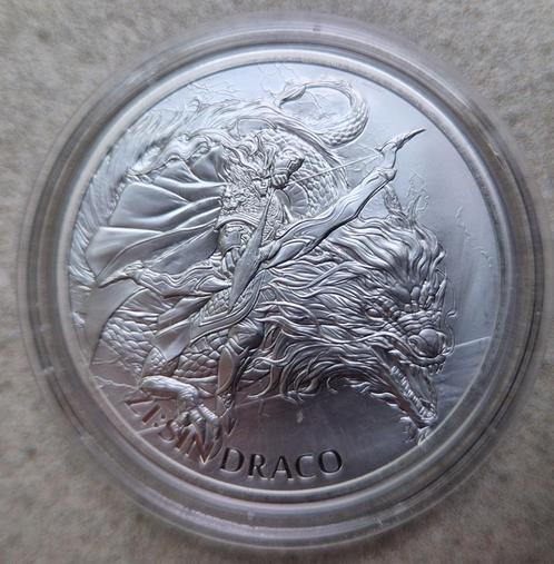 22x 1 oz zilver ZI:SIN: DRACO 2024, Postzegels en Munten, Munten | Azië, Losse munt, Oost-Azië, Zilver, Ophalen of Verzenden