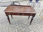 Vintage Bureau met 2 lades, Huis en Inrichting, Bureaus, Ophalen, Gebruikt, Bureau