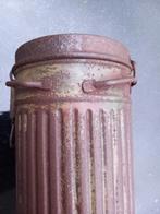 Duitse gecamoufleerde Gasmasker Koker WO2, origineel, Verzamelen, Ophalen of Verzenden