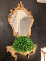 Oude barokspiegel met console, Ophalen