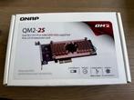 QNAP QM2-2S Dual M.2 22110 PCIe x4 expansion card, Computers en Software, Harde schijven, Intern, SSD, Nieuw, Ophalen of Verzenden