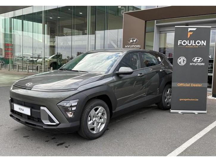 Hyundai Kona 1.6 T-GDi AUTOMAAT Techno 7DCT, Autos, Hyundai, Kona, Essence, SUV ou Tout-terrain, 5 portes, Automatique, Vert, Noir