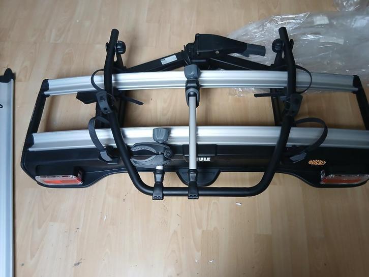 Thule  Velospace 918 fietsendrager 7- polig+loading Ramp XT, Auto diversen, Fietsendragers, Nieuw, Trekhaakdrager, 2 fietsen, Brede banden
