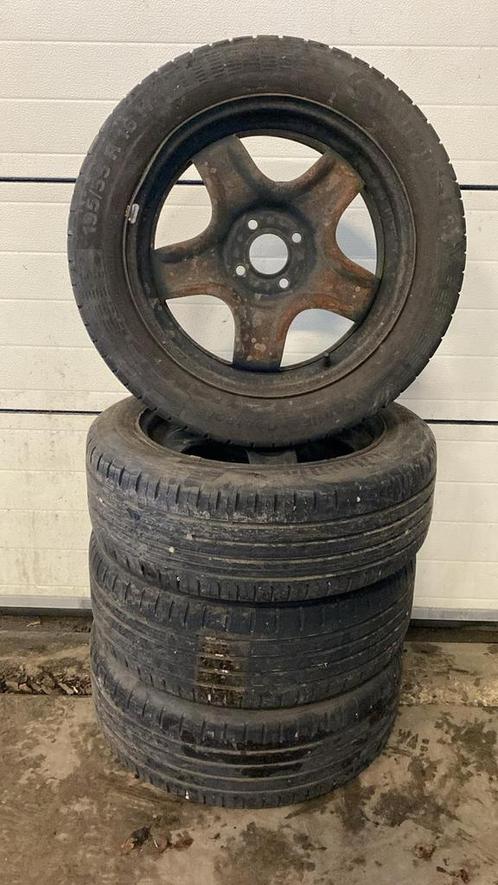 Renault Clio GrandTour 195-55-16 4x100 - Set 20.36, Auto-onderdelen, Banden en Velgen, Banden en Velgen, Zomerbanden, 16 inch