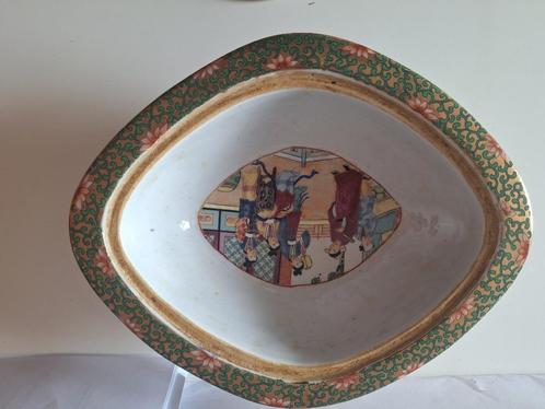 Prachtig 19e eeuws Chinese porseleinen Canton soupière, Antiek en Kunst, Antiek | Porselein, Ophalen of Verzenden
