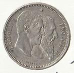 2 Francs zilver 1880 Leopold 2 UNC Verzamelaarsmunt, Postzegels en Munten, Munten | België, Zilver, Ophalen of Verzenden, Zilver