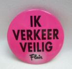 speldje button badge ik verkeer veilig Flair, Verzamelen, Ophalen of Verzenden, Zo goed als nieuw, Overige onderwerpen, Speldje of Pin