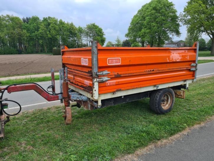 3 ton Nimos landbouw kipper, 3 kanten kieper kipkar kipwagen, Zakelijke goederen, Machines en Bouw | Houtbewerking, Ophalen