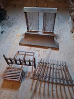 Openhaardscherm met accessoires, Ophalen, Gebruikt