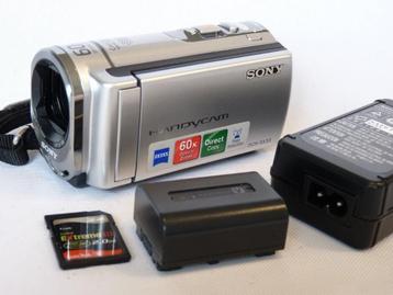 Sony Handycam DCR-SX33E, video SD, accu, adapter, 60xzoom beschikbaar voor biedingen